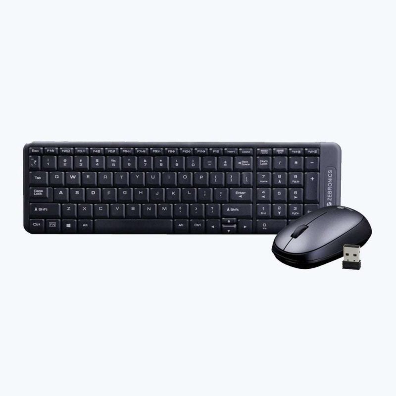 Zebronics Companion 104 Wireless Keyboard and Optical Mouse Combo 100 Keys , Rupee Key