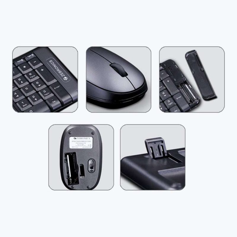 Zebronics Companion 104 Wireless Keyboard and Optical Mouse Combo 100 Keys , Rupee Key - Image 4