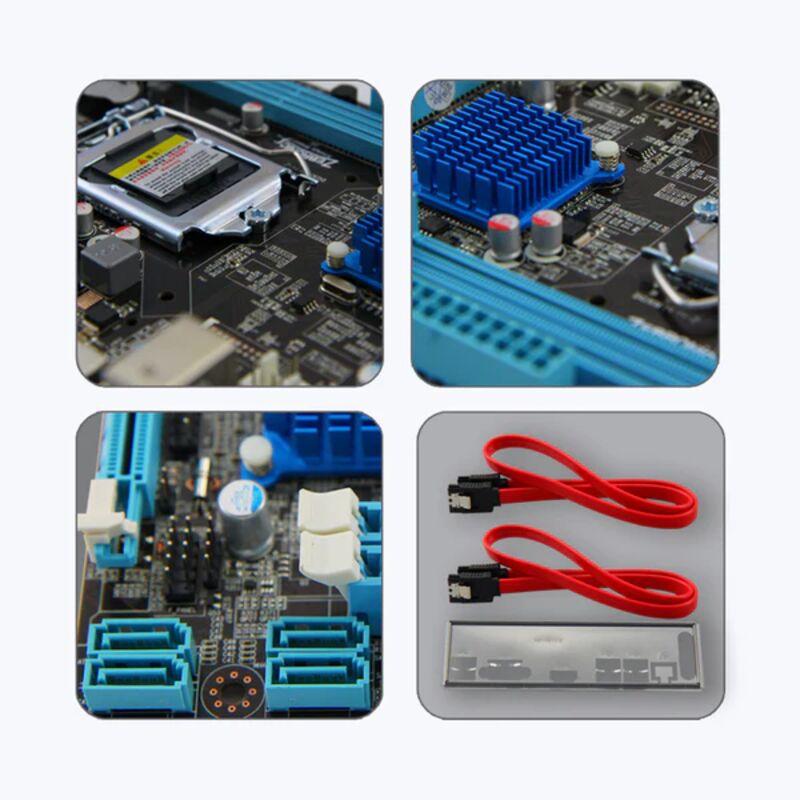 Zebronics Motherboard Zeb H81, Socket 1150 - Image 2