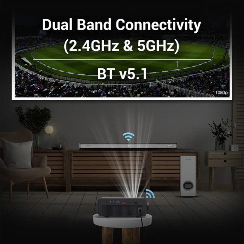 Zebronics Smart Projector Zeb PixaPlay 15 5500 lumens USB, HDMI - Image 3